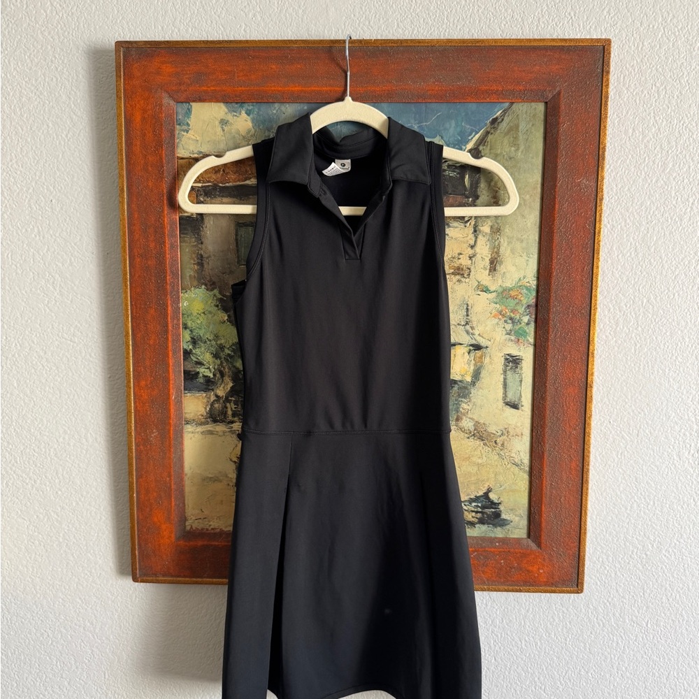 Nordstrom Black Collared Mini Dress